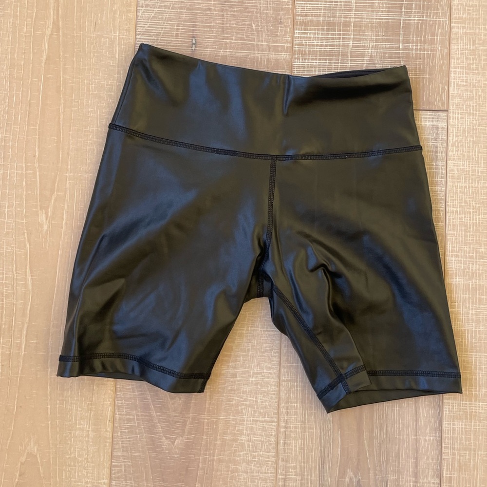 Letter biker shorts